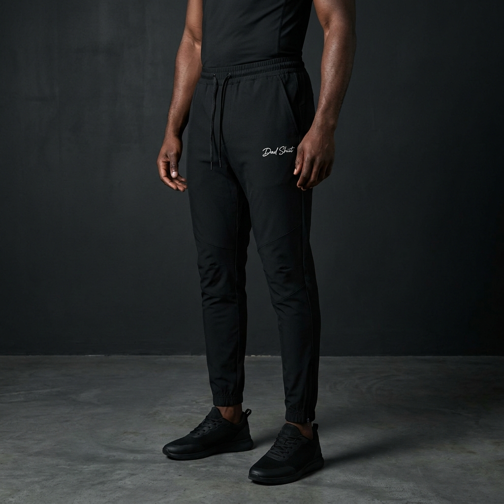 Tech-Knit Tapered Joggers - black