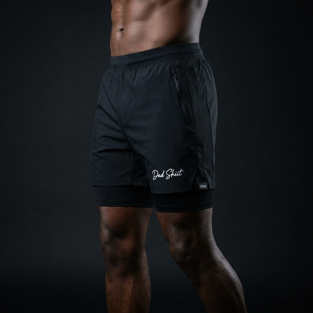 6" Hydro-Vent Training Shorts - black